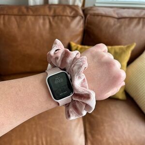 Pink Velvet Schrunchie